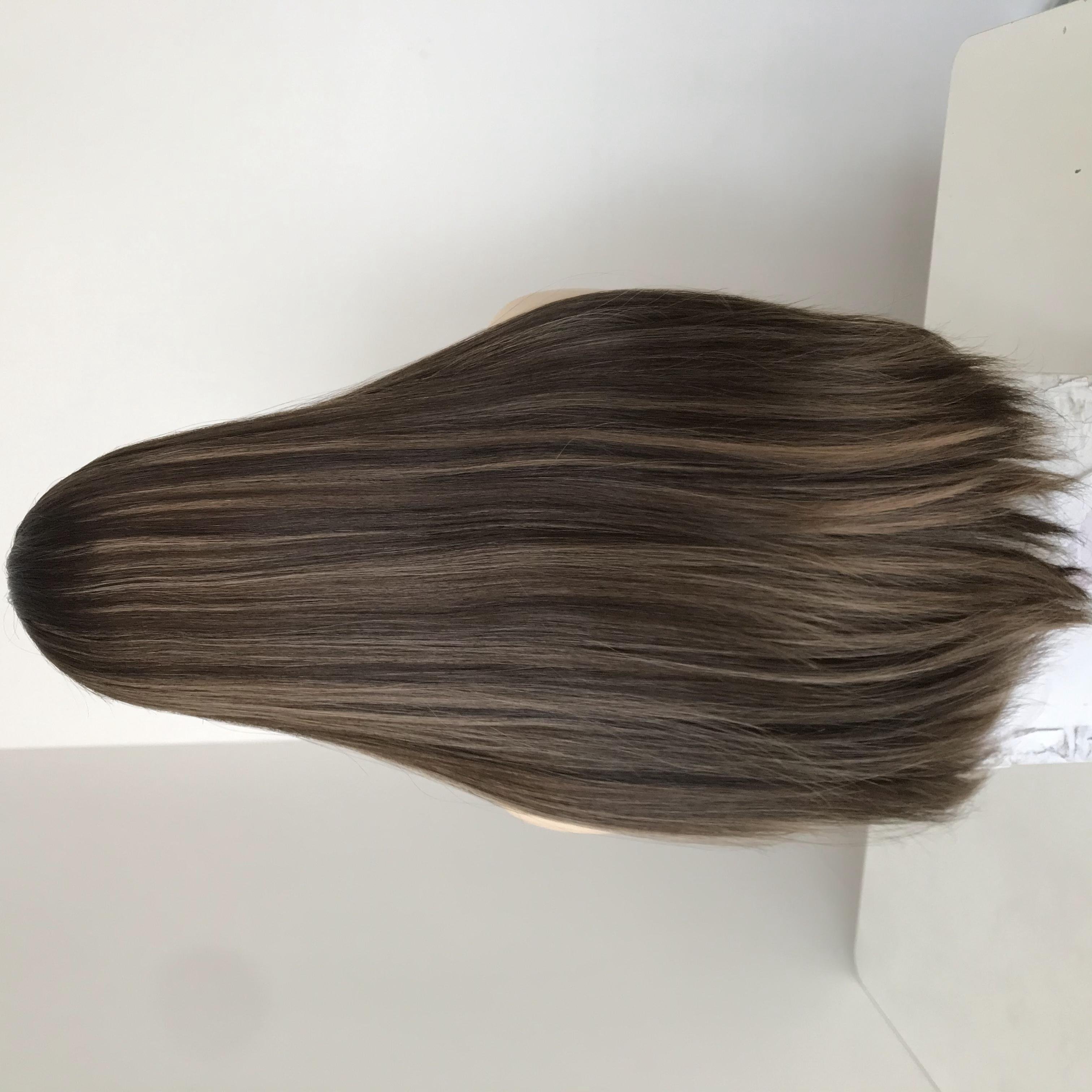 LXAD03 Luxury Beauty Wig In Stock European Human Virgin Hair Lace Top Jewish Wig kosher Wig Manufacturers