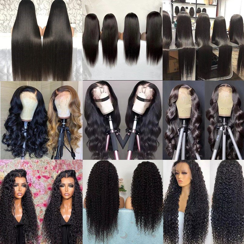 Cheap Bone Straight Human Hair 360 full Lace Front Wigs HD Lace Wig Vendors Wholesale Brazilian Human Hair Wigs For Black Women