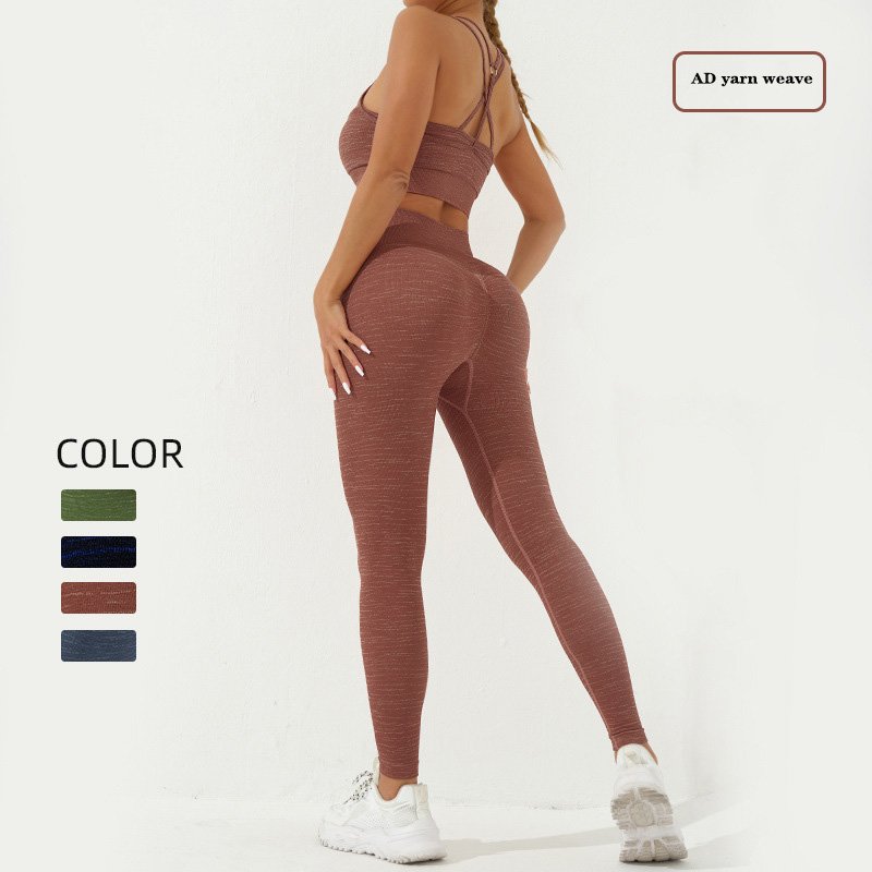 Activewear Manufacturers OEM ODM Custom Logo Seamless Long Sleeve Top Fitness Women Clothing Gym Wear Rib-Knit Yoga Set