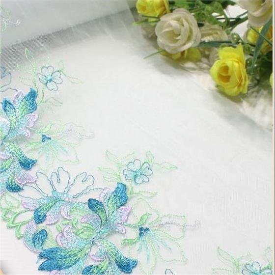 Multiple color selection wedding dress Home Textile Fabric Underwear accessories mesh cloth mesh gauze sequin Embroidery lace