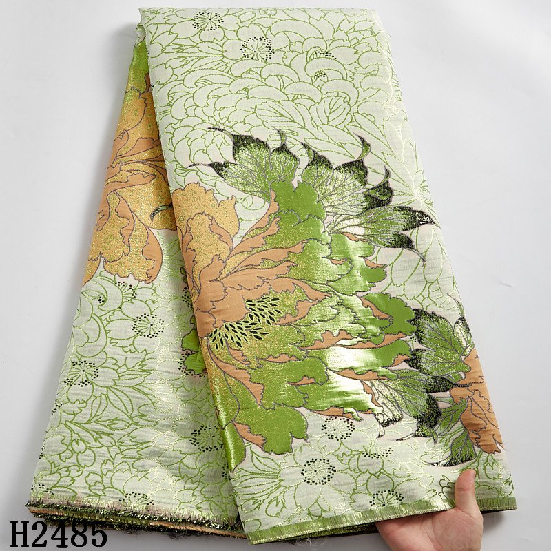 2485 Wholesale African White French Lace Fabric Embroidery Flower Brocade Lace Jacquard Lace For Party Dress