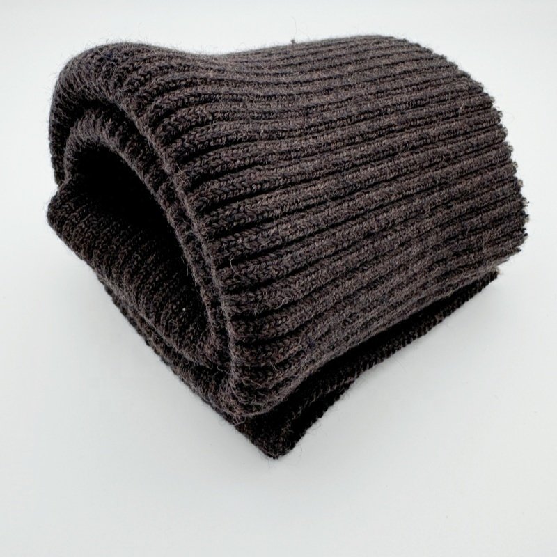 High quality wool blend ribbed jacket knit ribbing cuffs