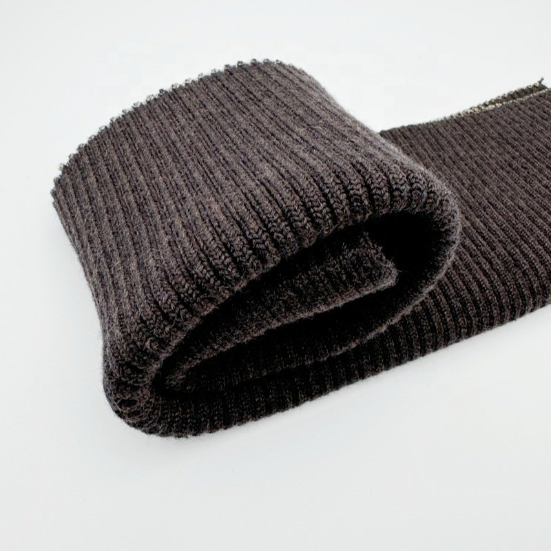 High quality wool blend ribbed jacket knit ribbing cuffs