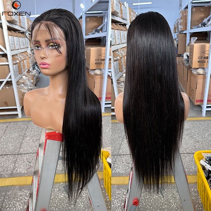 Wholesale Cheap Hd Full Swiss Lace Front Wig Pre Plucked Raw Indian Virgin Human Hair Transparent 360 Lace Frontal Wig for Women
