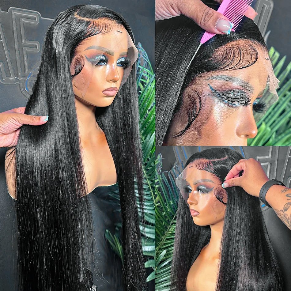 Wholesale Cheap Hd Full Swiss Lace Front Wig Pre Plucked Raw Indian Virgin Human Hair Transparent 360 Lace Frontal Wig for Women