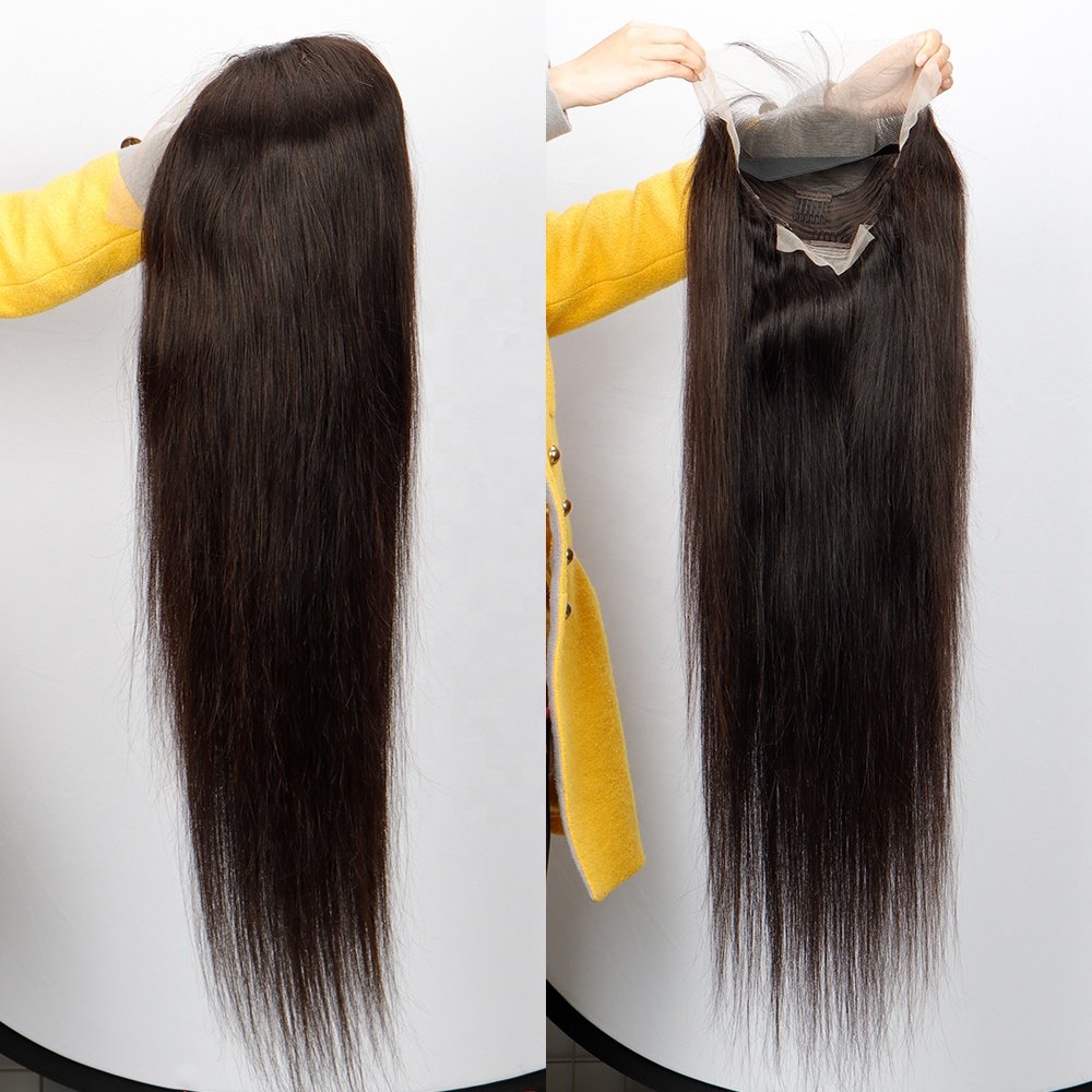 Wholesale Cheap Hd Full Swiss Lace Front Wig Pre Plucked Raw Indian Virgin Human Hair Transparent 360 Lace Frontal Wig for Women