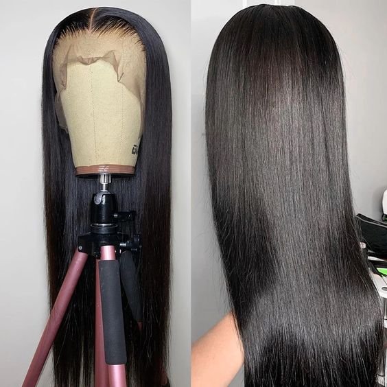 Wholesale Raw Human Hair Lace Frontal glueless hd 360 full lace Bone Straight human hair wigs