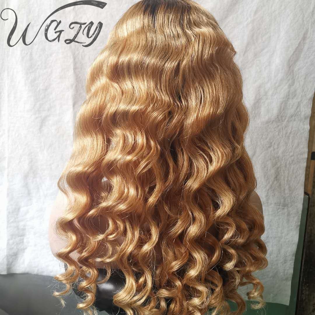 High Quality Raw Virgin Cuticle Aligned Hair Wigs Honey Blonde Swiss Lace Front Wigs Human Hair 27 13x6 Hd Lace Frontal Wig