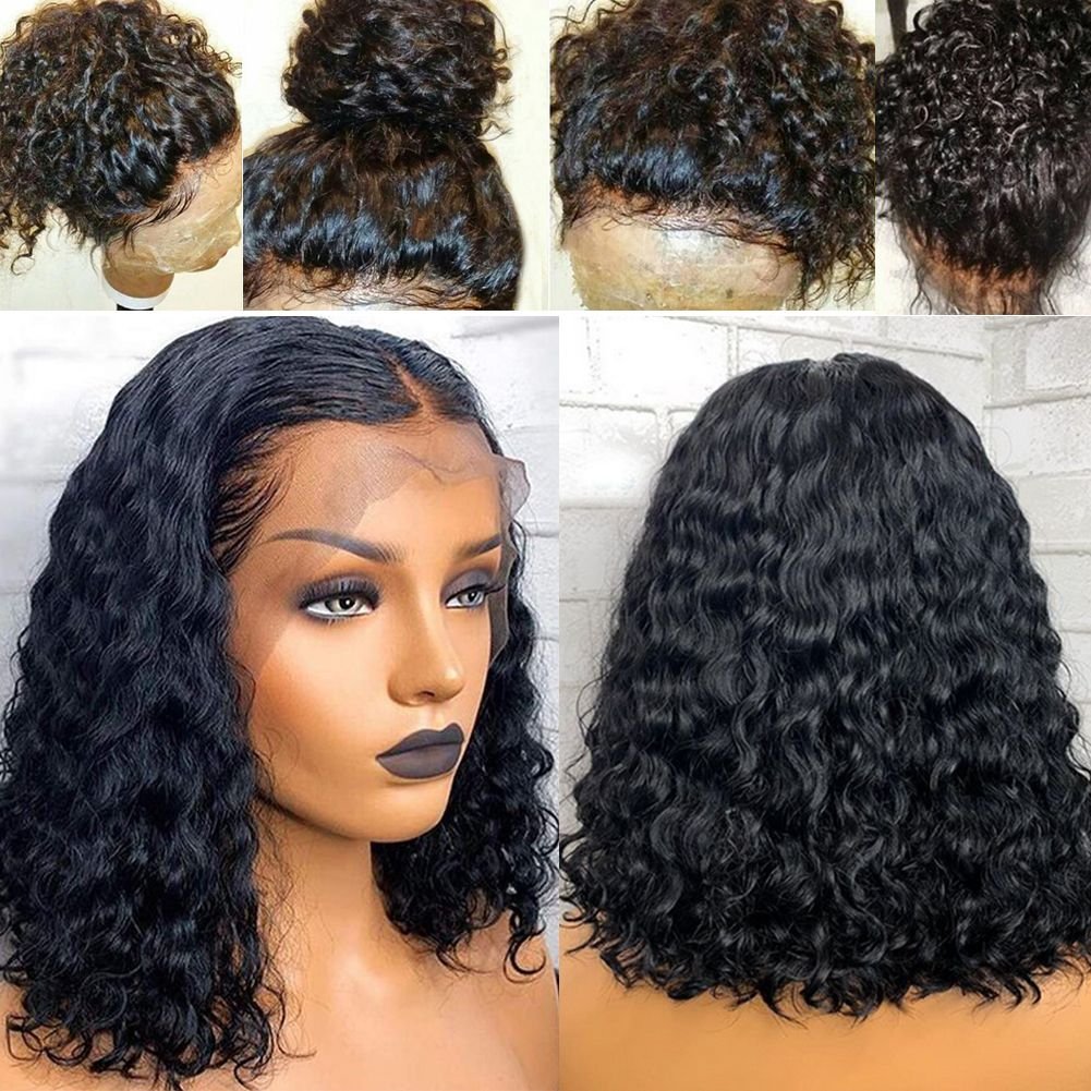 Wholesale Human Hair Extension Vendor Wig Brazilian Curly Wave Closure Wig Hd Frontal Wigs Human Hair Lace Front For Black Women