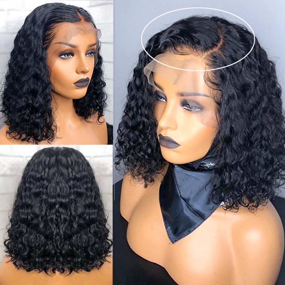 Wholesale Human Hair Extension Vendor Wig Brazilian Curly Wave Closure Wig Hd Frontal Wigs Human Hair Lace Front For Black Women