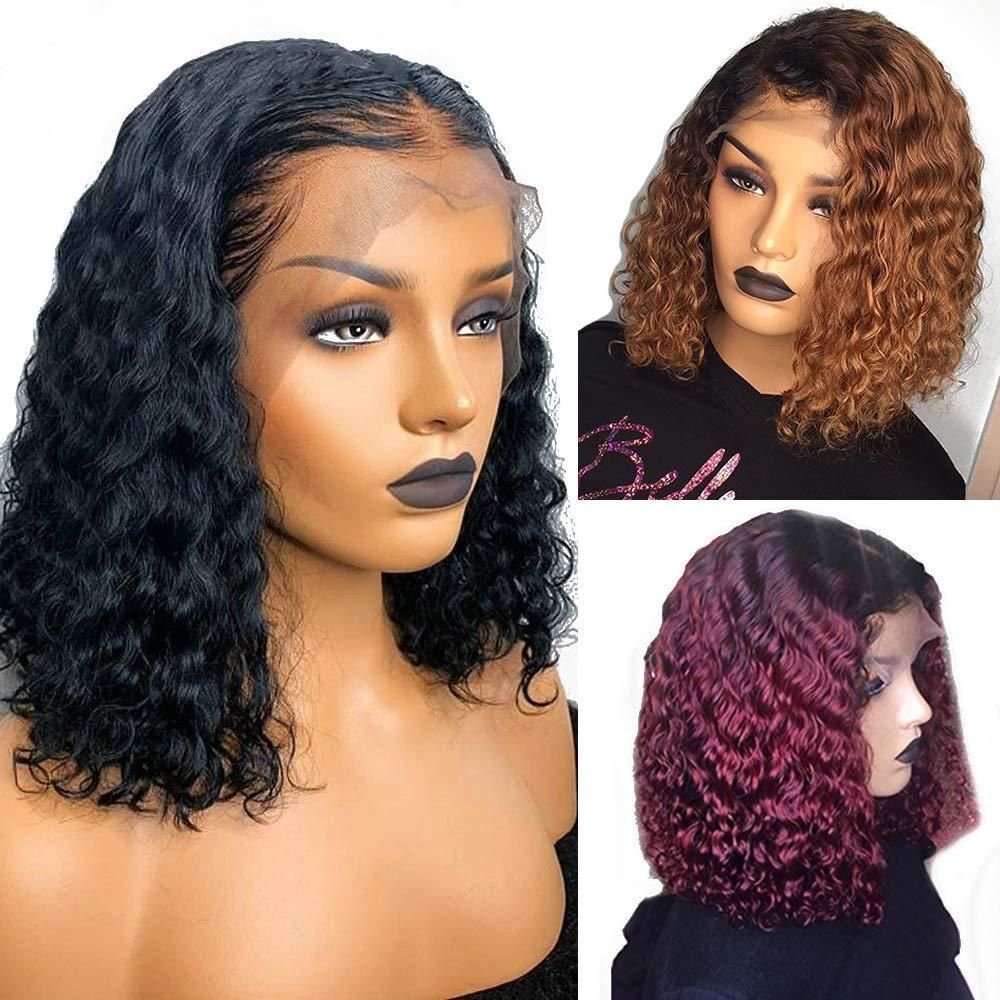 Wholesale Human Hair Extension Vendor Wig Brazilian Curly Wave Closure Wig Hd Frontal Wigs Human Hair Lace Front For Black Women