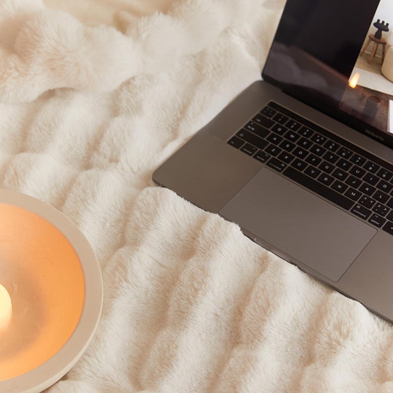Direct sales by manufacturers Warm Tuscan Imitation Fur Blanket Winter Warmth Blanket