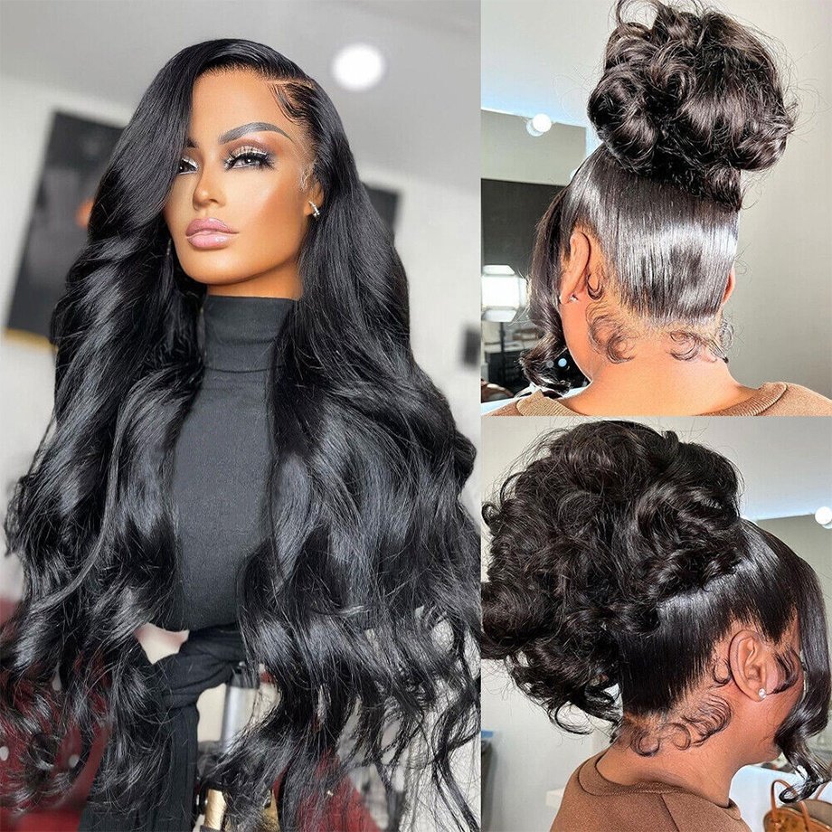 38 40 inch Glueless Full Lace Human Hair Wig for Black Women Best-selling Vendor Wholesale 360 HD Transparent Lace Frontal Wigs