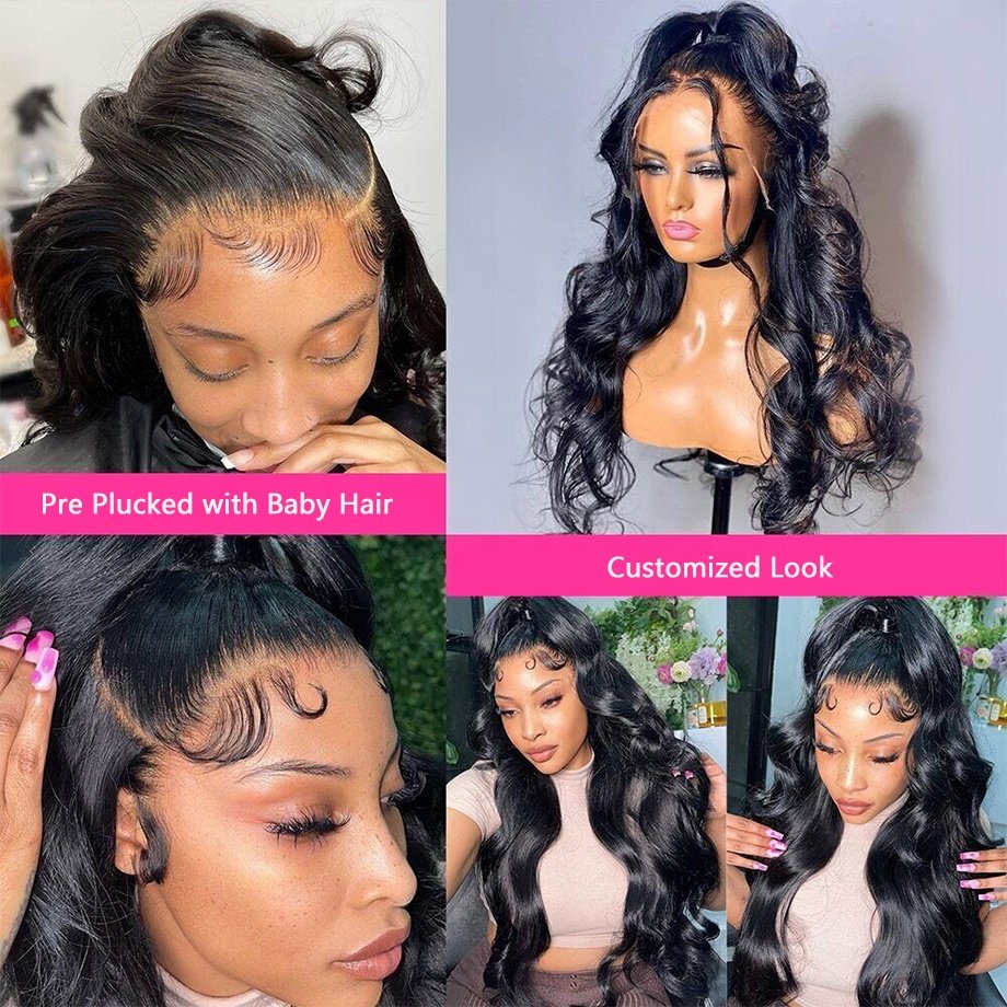 38 40 inch Glueless Full Lace Human Hair Wig for Black Women Best-selling Vendor Wholesale 360 HD Transparent Lace Frontal Wigs