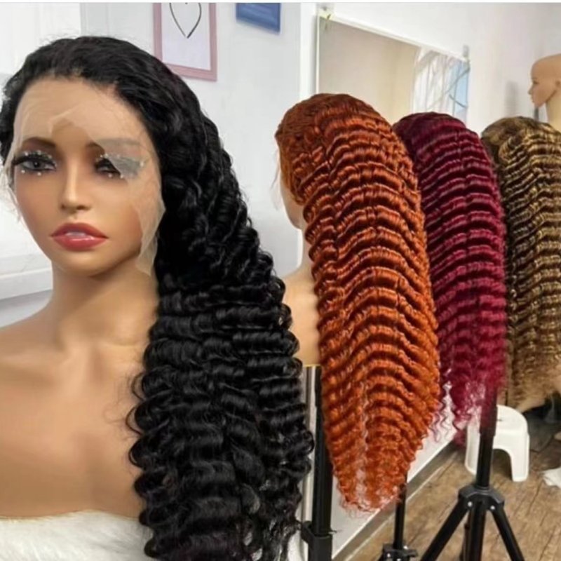 Letslfy Hot Selling Wholesale Cuticle Aligned Unprocessed Brazilian Hair Virgin Human Hair 13x4 Lace frontal Wigs