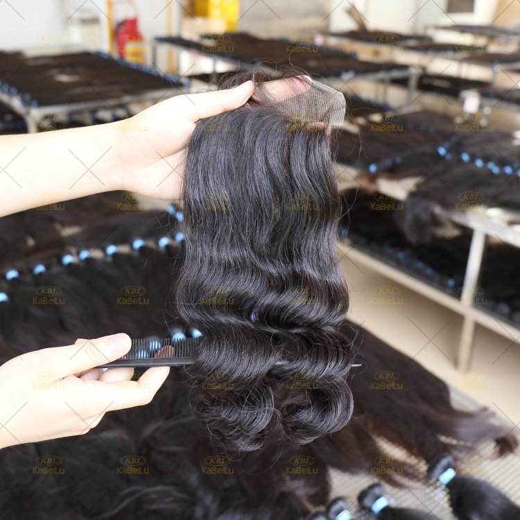 easy to dye unprocessed raw vietnamese hair closure ,Thin HD beauty swiss lace closure 5*5 4*4