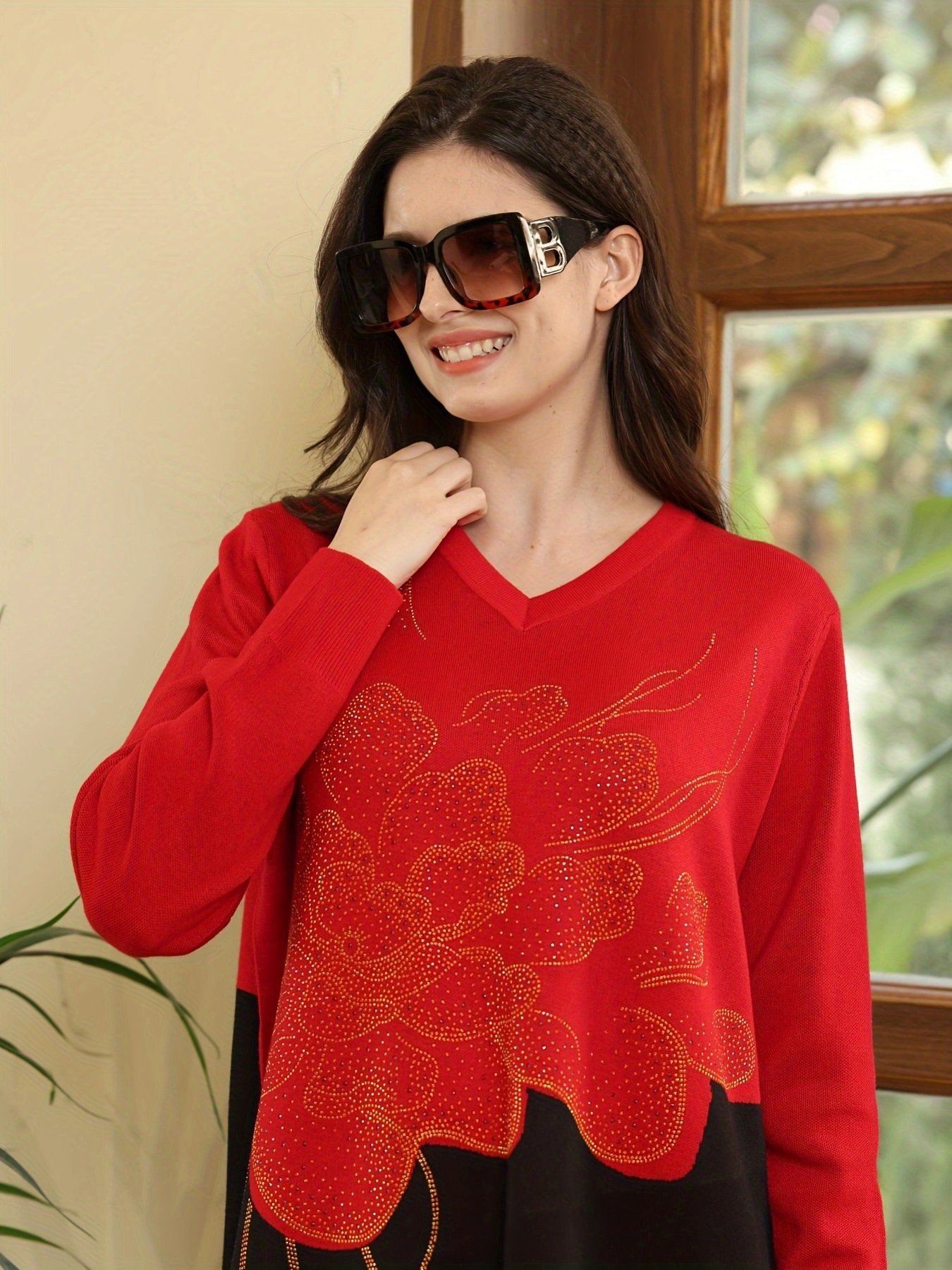 New Promotion Hot Style Patterned Ribbed Knit Sweater Dress Women'S Long Sleeve In Chunky Cable Knit