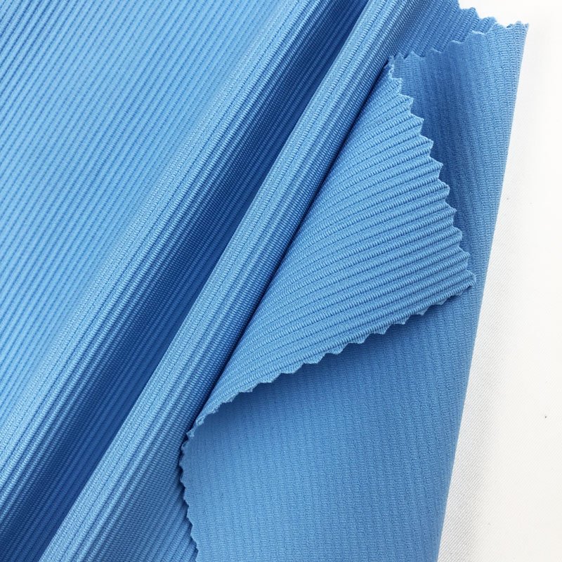 Rib elastic sports knit fabric ECO-friendly recycle nylon spandex fabric for sportswear leggings yoga