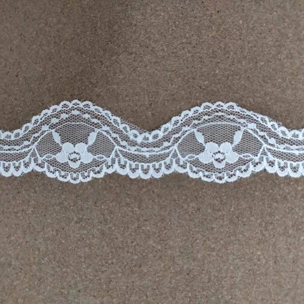 100% nylon non stretch lace trim width 3.5-4.0 ready stocks