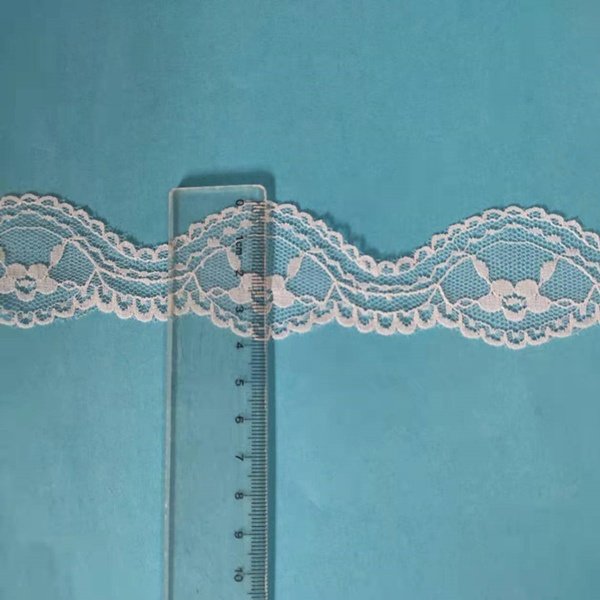 100% nylon non stretch lace trim width 3.5-4.0 ready stocks