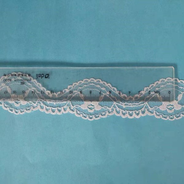 100% nylon non stretch lace trim width 3.5-4.0 ready stocks