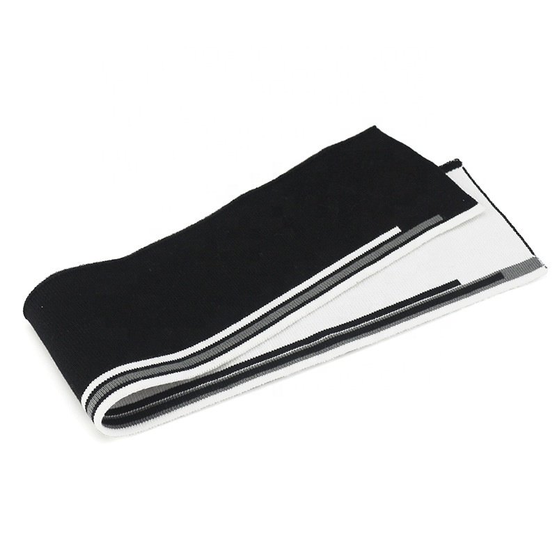 Factory direct sales 95% cotton 5% spandex neck knitted rib for Polo shirts