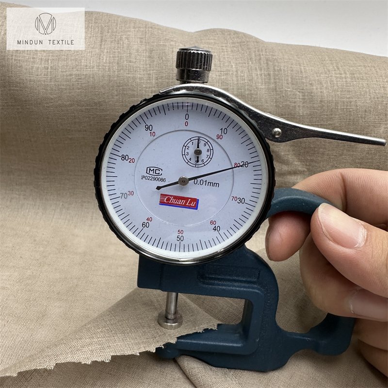 Mindun Plain Color Printed Skin-friendly Wholesale Summer Breathable Wholesale Cotton Linen Blend Fabric By The Yard For Bra