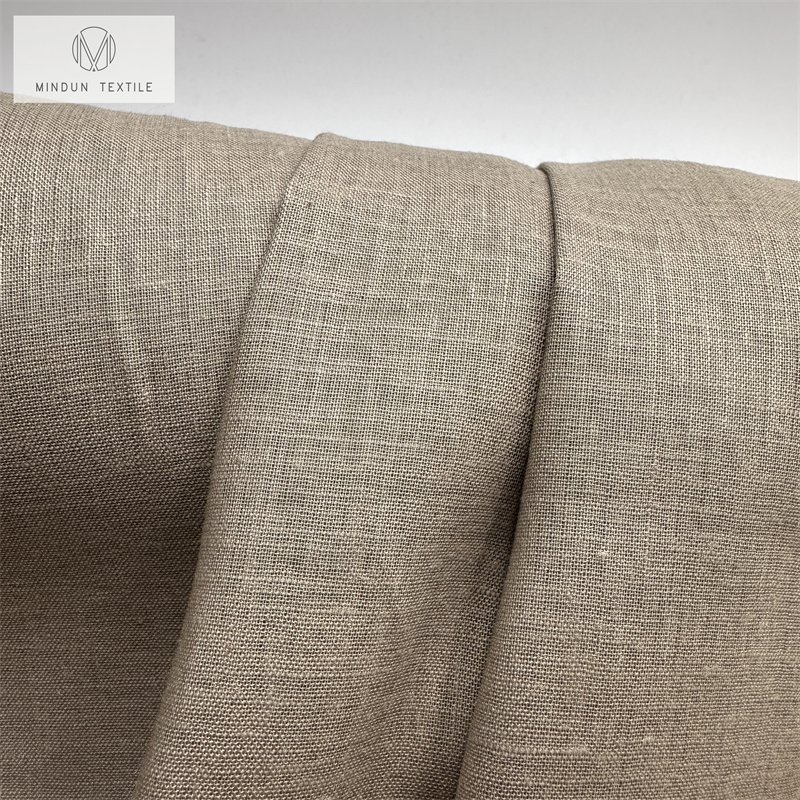 Mindun Plain Color Printed Skin-friendly Wholesale Summer Breathable Wholesale Cotton Linen Blend Fabric By The Yard For Bra