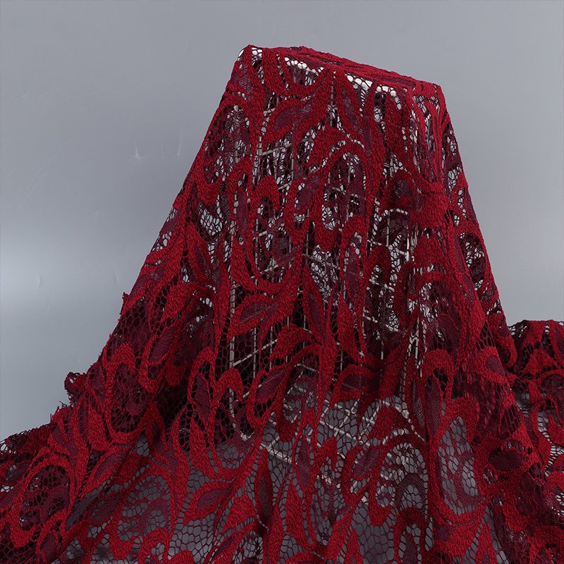 Wholesale Fancy Design Two-tone Nylon Polyester Lace Fabric For Clothing
