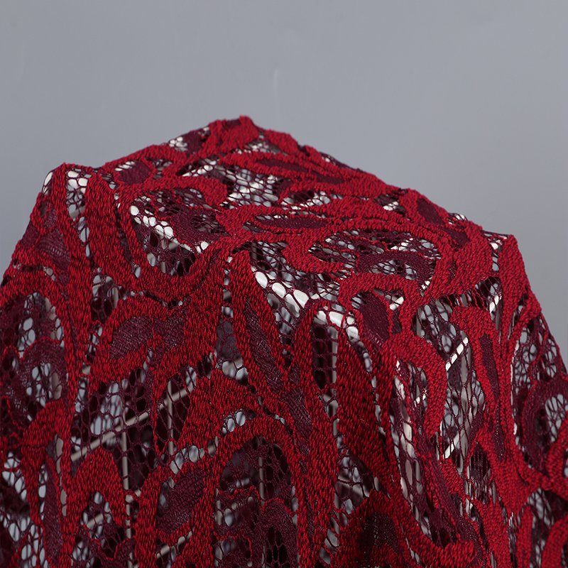 Wholesale Fancy Design Two-tone Nylon Polyester Lace Fabric For Clothing