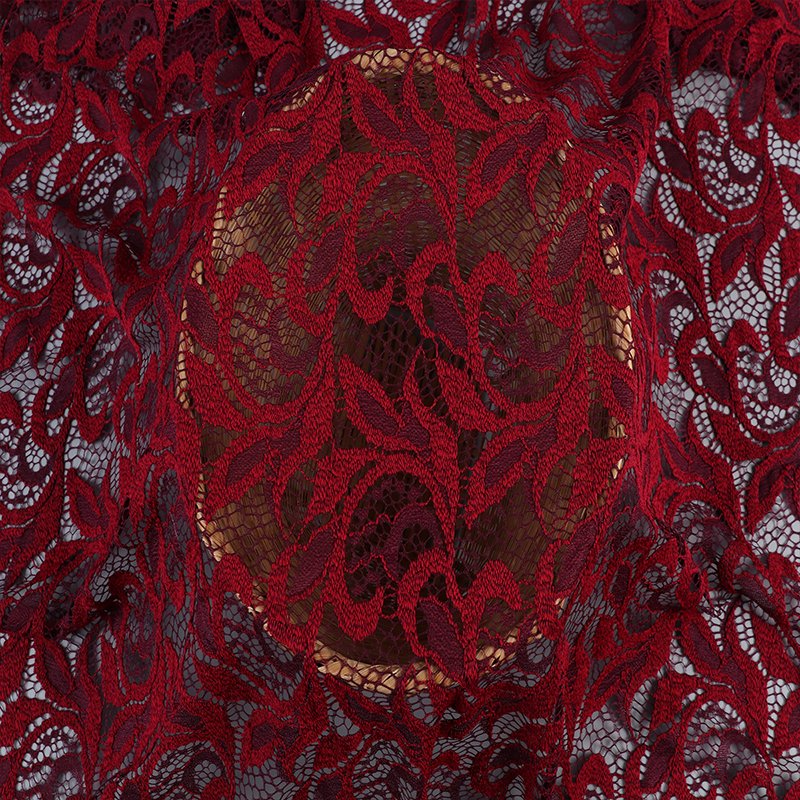 Wholesale Fancy Design Two-tone Nylon Polyester Lace Fabric For Clothing