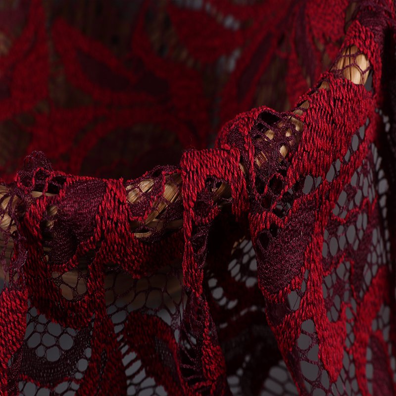 Wholesale Fancy Design Two-tone Nylon Polyester Lace Fabric For Clothing