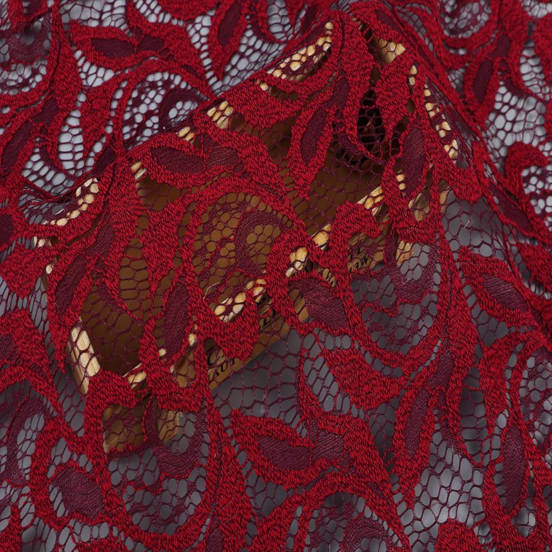 Wholesale Fancy Design Two-tone Nylon Polyester Lace Fabric For Clothing