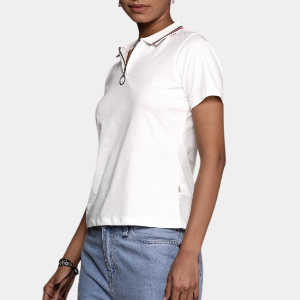 High Quality Women Polo Shirts Breathable Short sleeve White Color Polo shirt for women regular fit Casual Polo shirts for women