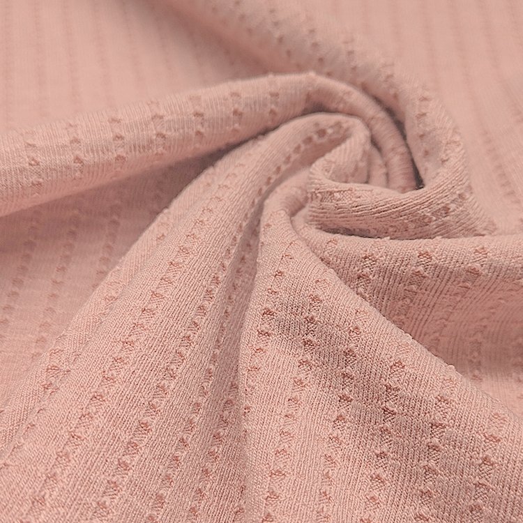 Soft Jacquard Fabric Ribbed Material, Solid Polyester Rayon And Spandex Knitted Rib Fabric For Sale/