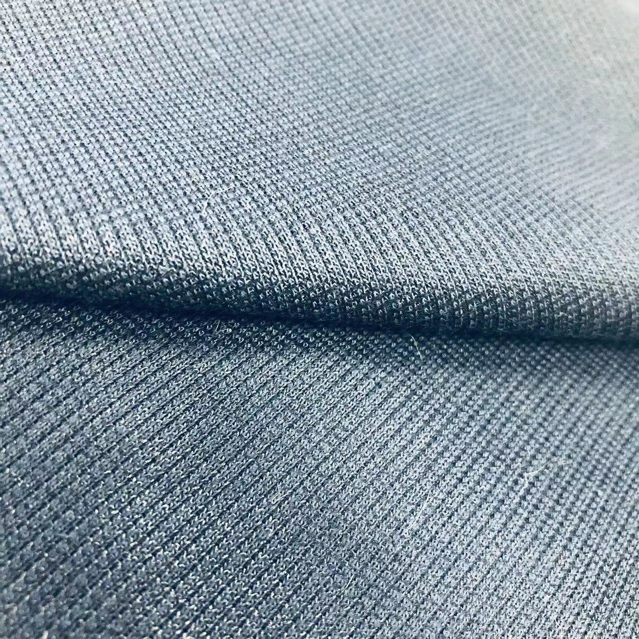 82%polyester 13%cotton 5% spandex knit fabric TC stretchy 2*2 RIB fabric waterproof for clothing cuff and hoodie sleeve