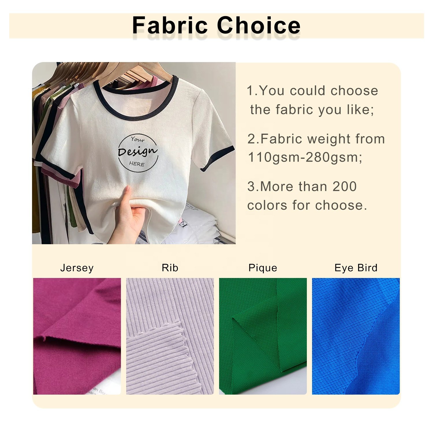 Custom 100 Cotton Crop Top Femme Slim Fit Boxy T-shirts Ribbed Wholesale Summer Tee Plain Y2K Crop Tops For Women