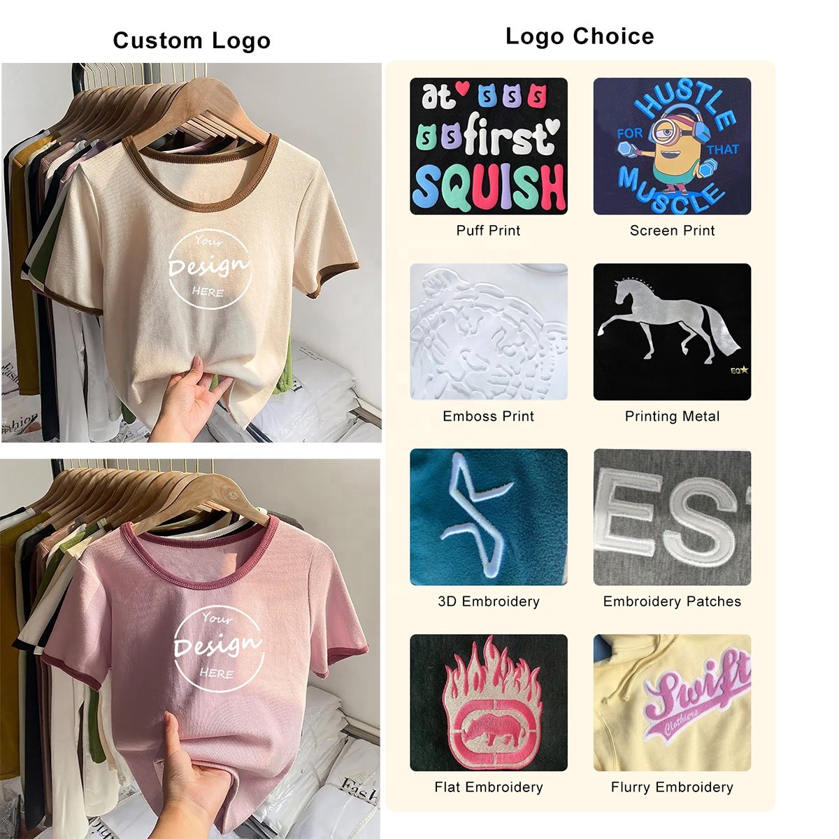 Custom 100 Cotton Crop Top Femme Slim Fit Boxy T-shirts Ribbed Wholesale Summer Tee Plain Y2K Crop Tops For Women