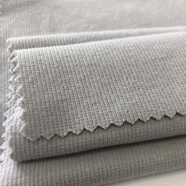 Shaoxing Supplier 93% Cotton 7% Spandex Plain Dyed 2x2 Knit Cotton Rib Fabric,Cotton Spandex Rib Knitted Fabric
