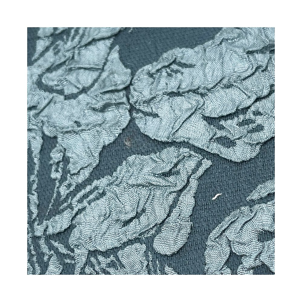 Wholesale of embossed jacquard lily fabric polyester spandex elastic fabric for dress,clothing