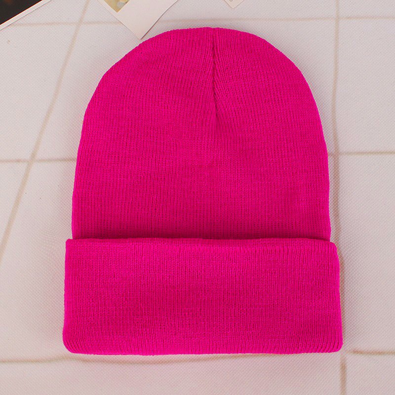 Promotional Solid Knit Beanie Skull Knit Hat Cap Winter Unisex Beanie Hats for Men Women Ski Cap Cuff Hat Custom Beanie
