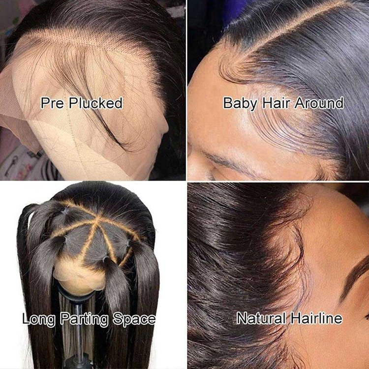 Wholesale Bone Straight Human Hair Lace Front Wigs For Black Women HD Lace Frontal Wigs Brazilian Human Hair Wigs 360 Full Lace