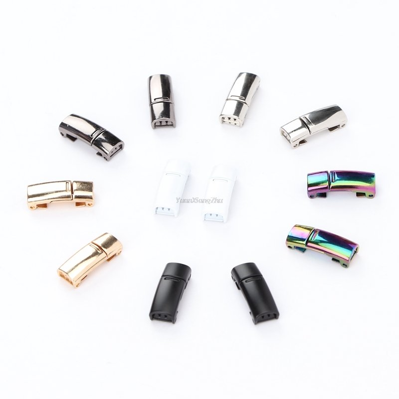 4pcs/1pair Metal lock Shoelace Magnetic buckle Shoelaces magnetic Lock Shoes Accessories AF1 Sneaker Kits Metal Laces Buckle