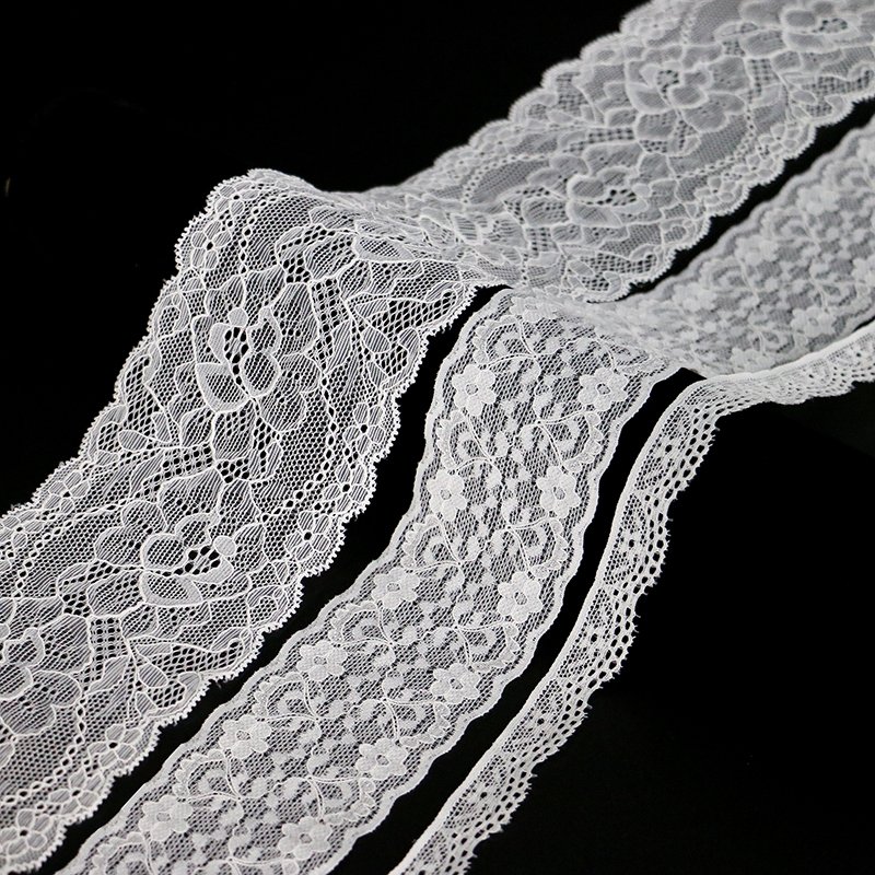 Fancy Non Elastic Nylon Small Narrow Beautiful Lace Edge Trims for Dress
