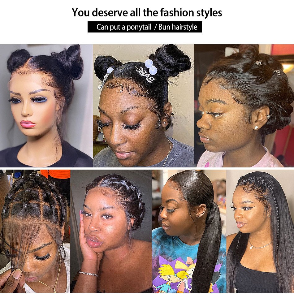 Cheap Silky Straight Brazilian Human Hair Lace Front Wigs HD Lace Frontal Wig Vendors Full Lace Human Hair Wigs For Black Women