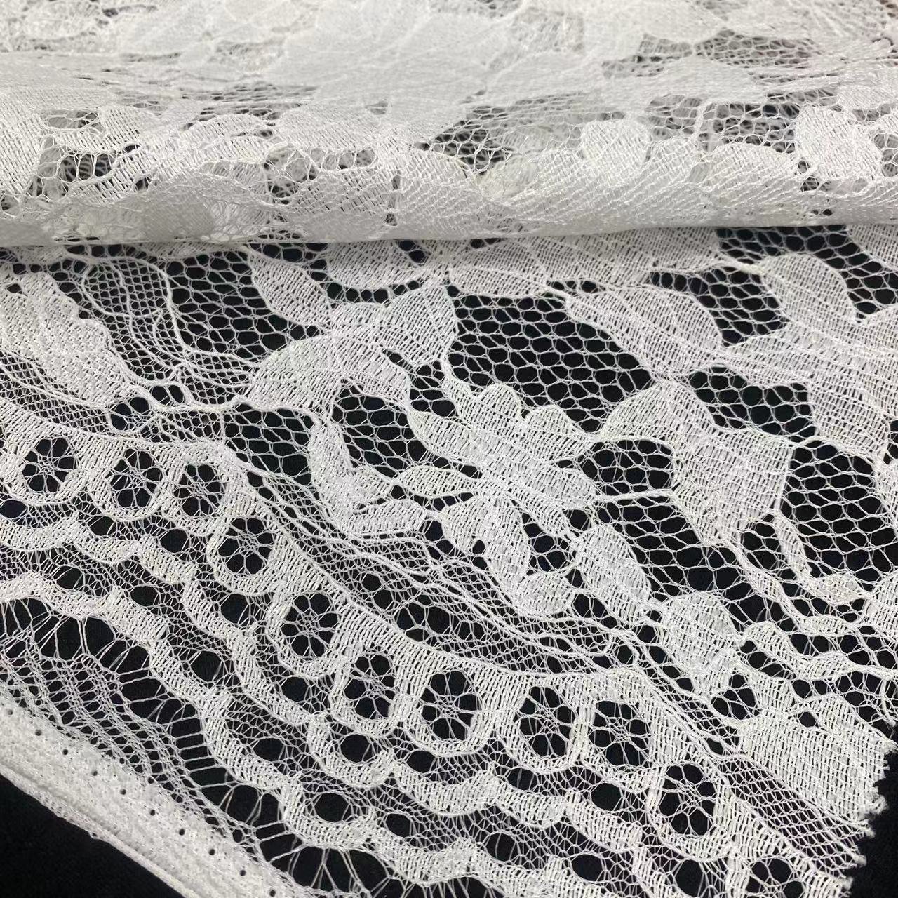 100% polyester lace fabric,Flower lace embroidery fabric,wedding dress lace fabric for women,Soft ,Multi-color custom,wholesale