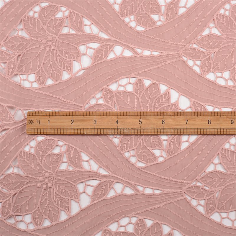 Cheerslife New Arrival Guipure Lace Fabric Embroidery Polyester Hollow Out Skin-friendly Apparel Fabric