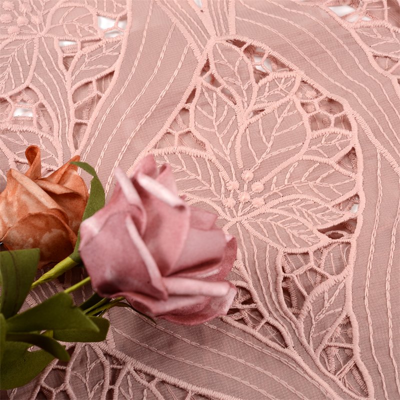 Cheerslife New Arrival Guipure Lace Fabric Embroidery Polyester Hollow Out Skin-friendly Apparel Fabric