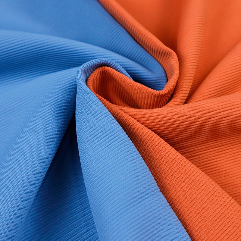 rib knit 4 way stretch superfine full dull breathable quick dry ribbed fabric for swimwear