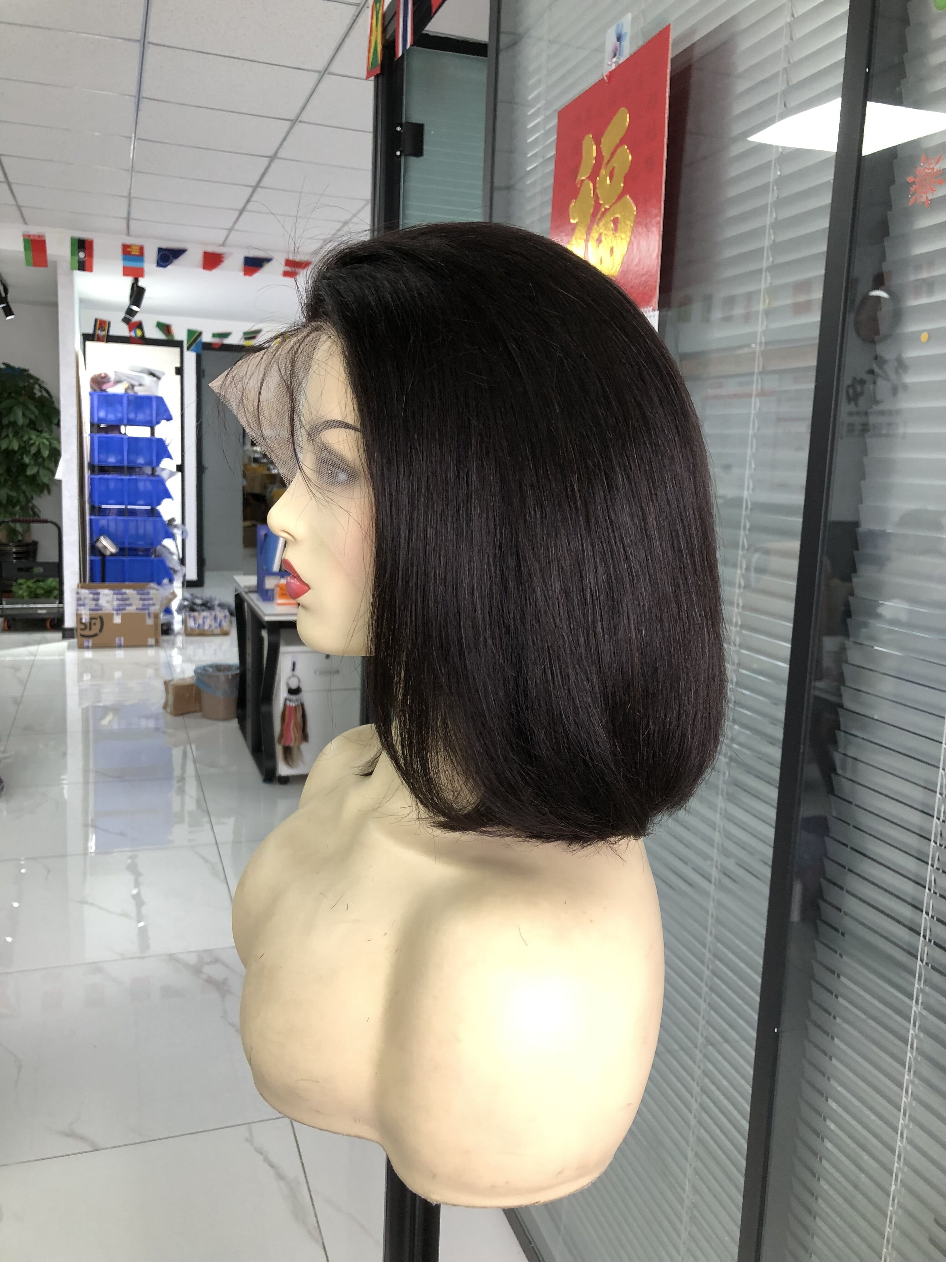 HD Lace Frontal Wig Hair Bohuman Hair 1 Piece Brazilian Hair for Black Transparent Vendor Peruvian Quality Bone Straight Long
